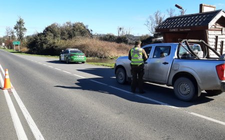 Masivo control vehicular realiza Carabineros en rutas de la provincia del Ranco 