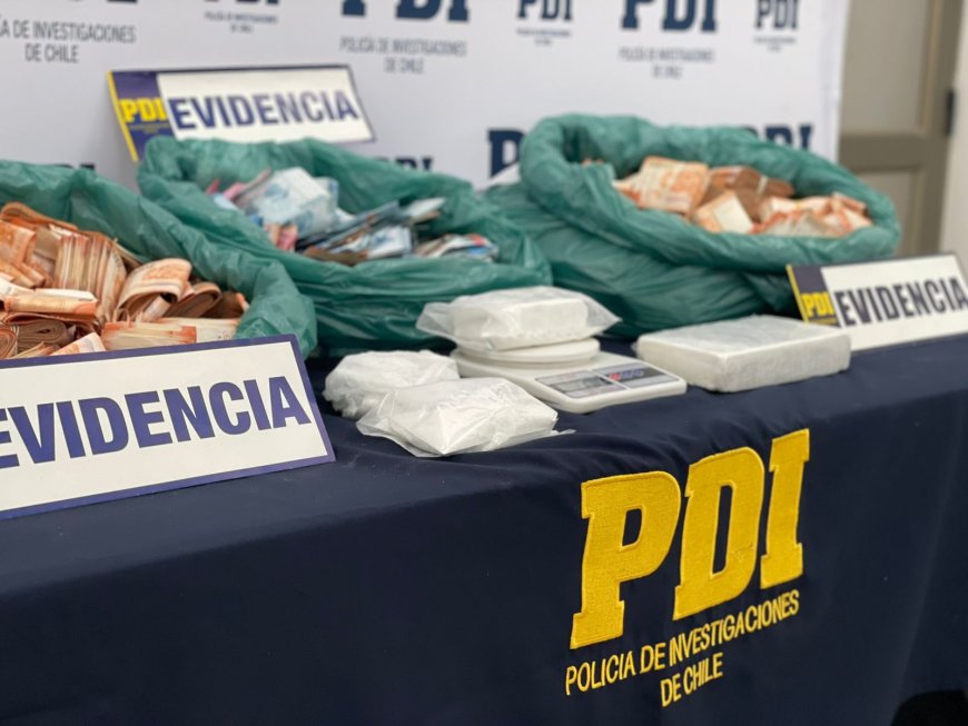 PDI incauta más de $354 millones y 1,5 kilos de cocaína en histórico operativo antidrogas en Castro