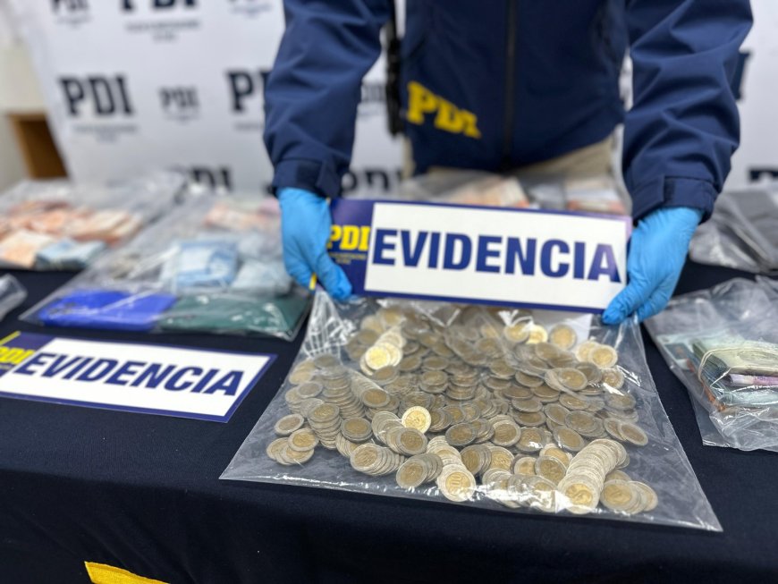 PDI desarticula red criminal "gota a gota" con 14 detenidos en operativo sur del país