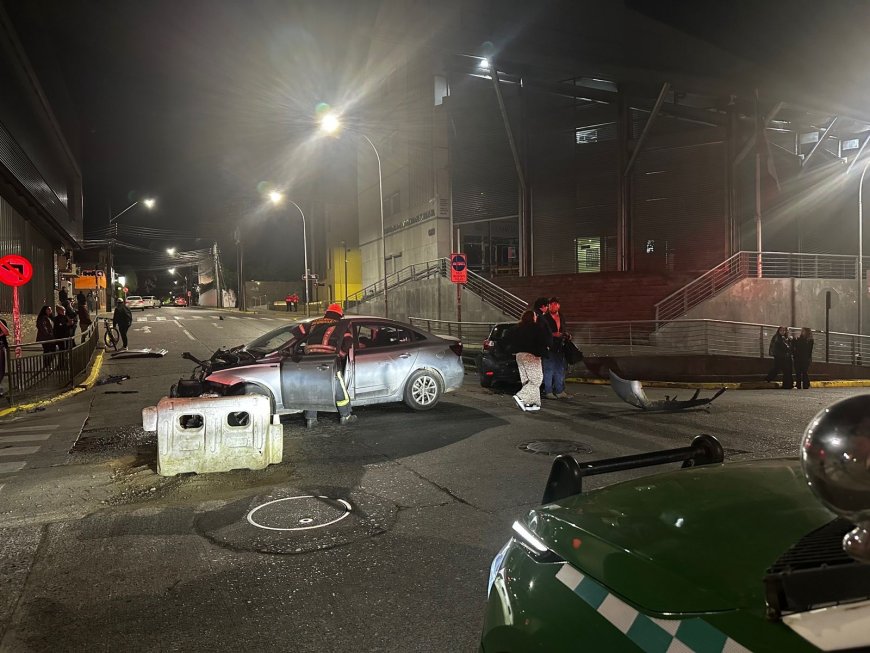 Conductor ebrio reincidente queda en prisión preventiva  por causar grave accidente en centro de Valdivia