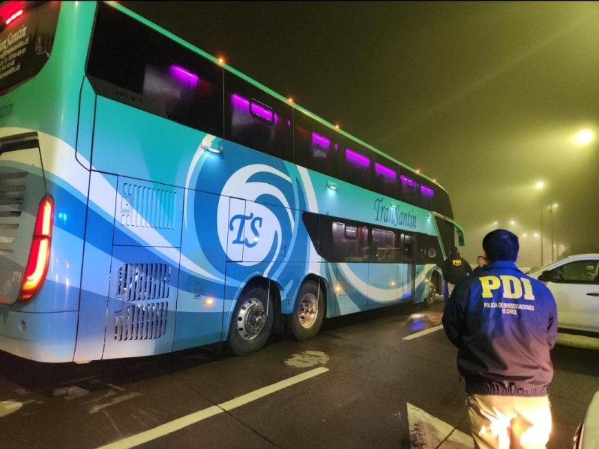 Dos hombres detenidos con droga a bordo de bus interprovincial en ingreso a la Región de Los Ríos