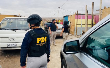 Megaoperativo contra banda china de estafas deja un sospechoso grave tras lanzarse desde tercer piso para huir de la PDI