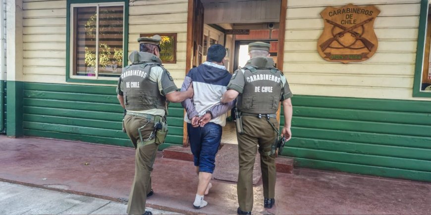 Detienen a sujeto por robo por sorpresa en sector residencial de Río Bueno