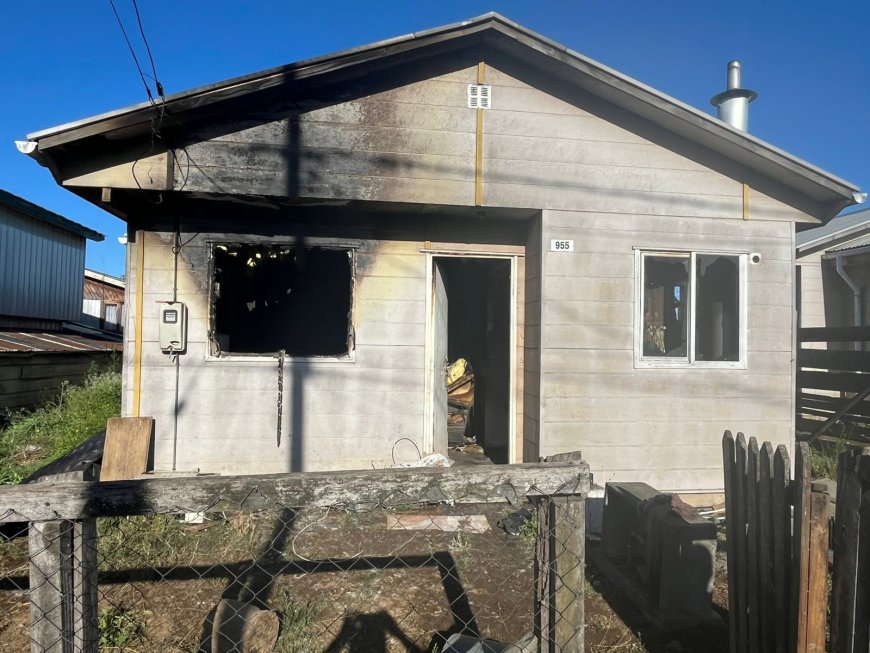 Detienen a propietario por provocar incendio en su propia vivienda en Río Bueno