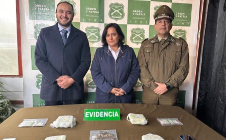 Fiscalía y OS7 desbaratan dos operativos de drogas en Los Ríos: 3 detenidos y más de $144 millones en incautaciones