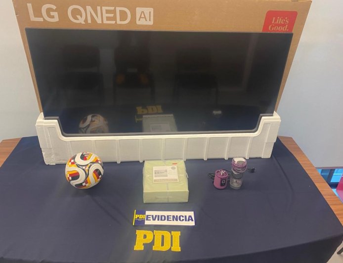 Detienen a pareja en Osorno por hurtar televisor, sábanas y otros artículos desde multitienda