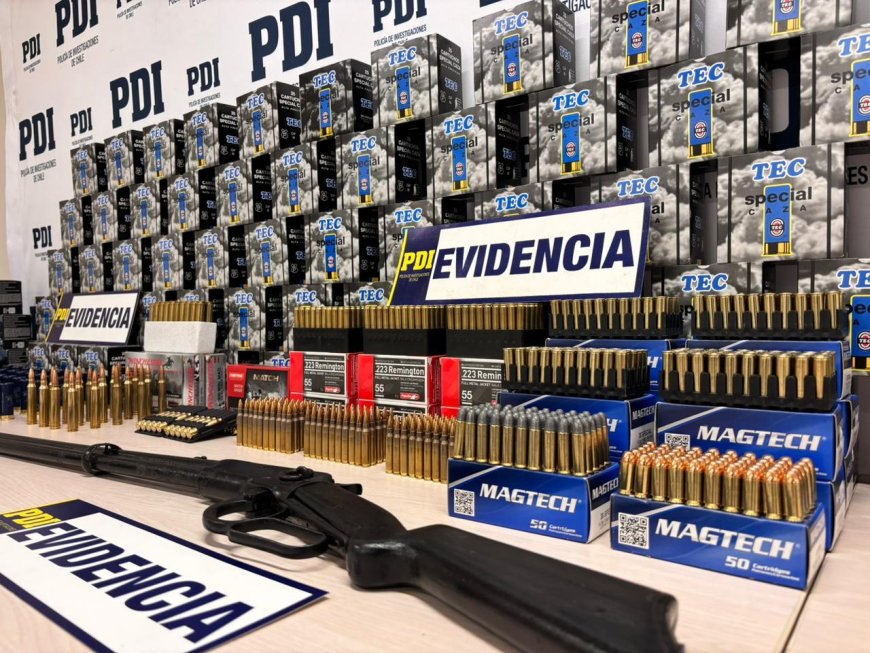 Operación "Aliados" de la PDI desarticula red de tráfico ilegal de armas y municiones en Osorno