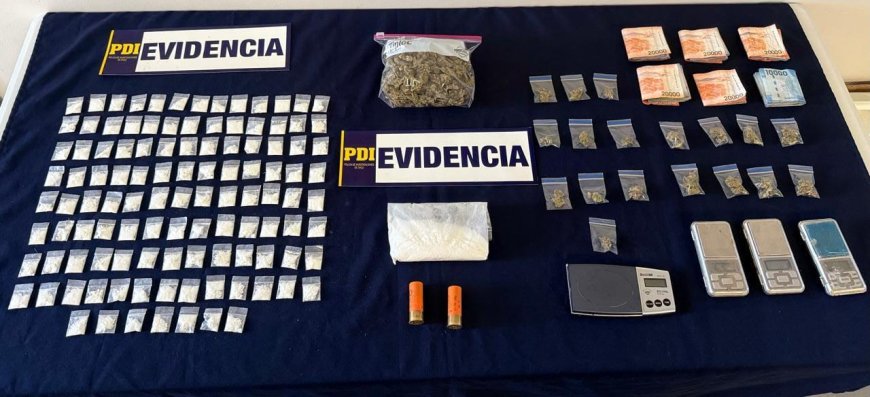 PDI desbarata nuevos puntos de venta de droga en Mehuín: dos detenidos y más de 500 dosis incautadas