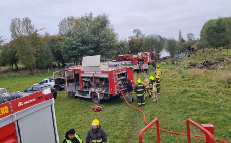 Incendio afecta a vivienda en sector Trafún de Río Bueno