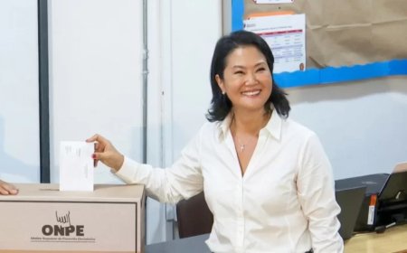Keiko Fujimori lidera encuesta a boca de urna en Perú con 16,5% seguida de López Aliaga con 12,8% en primera vuelta
