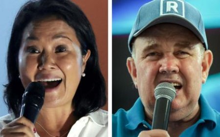 Perú define balotaje entre Fujimori y López Aliaga tras escrutinio del 53% de las actas
