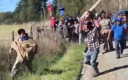 Cuatro detenidos por riña entre comunidades indígenas en cementerio de Río Bueno durante funeral de pareja de machi Huichalaf