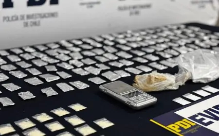 Colombiano irregular es detenido en Quellón con más de 200 gramos de cocaína