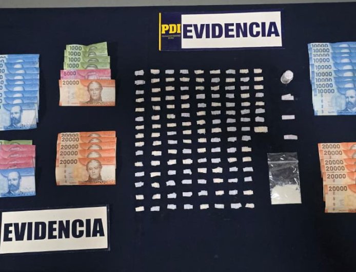 Desbaratan punto de microtráfico en La Unión: tres detenidos y más de mil dosis de cocaína base incautadas