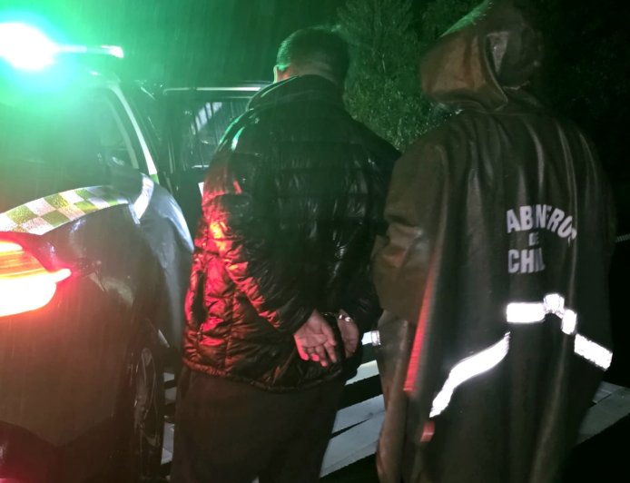 Detienen a sujeto con más de dos kilos de pasta base de cocaína en ruta de Los Lagos