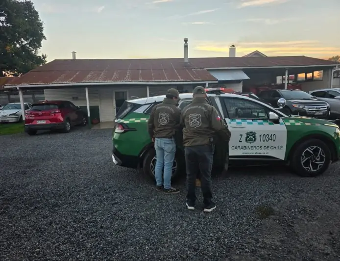 Carabineros detiene a autor de robo con intimidación contra servicentro Copec en Río Bueno