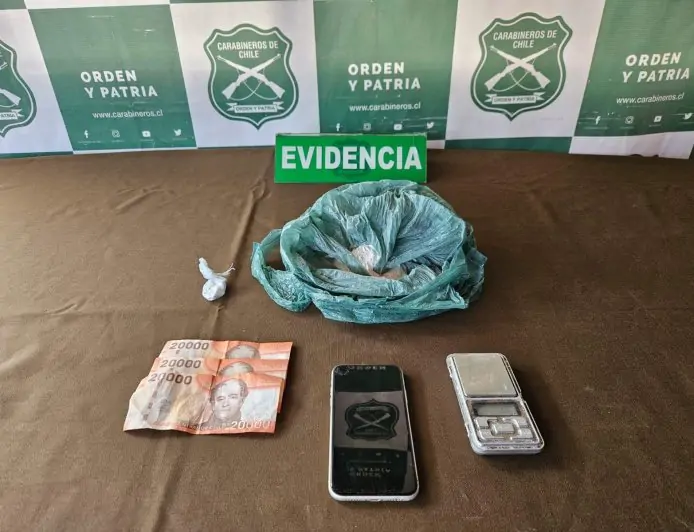 OS7 de Valdivia incauta más de 2 millones en drogas y detiene a sujeto en operativo en San José de la Mariquina