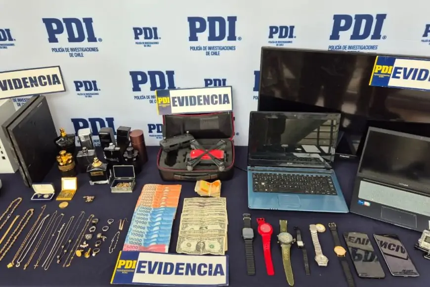 PDI detiene a adolescente de 14 años por robo en viviendas de Valdivia y recupera especies