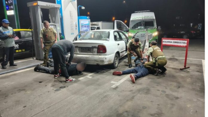 Carabineros detiene a cuatro personas por receptación en La Unión debido a vehículo robado en Osorno