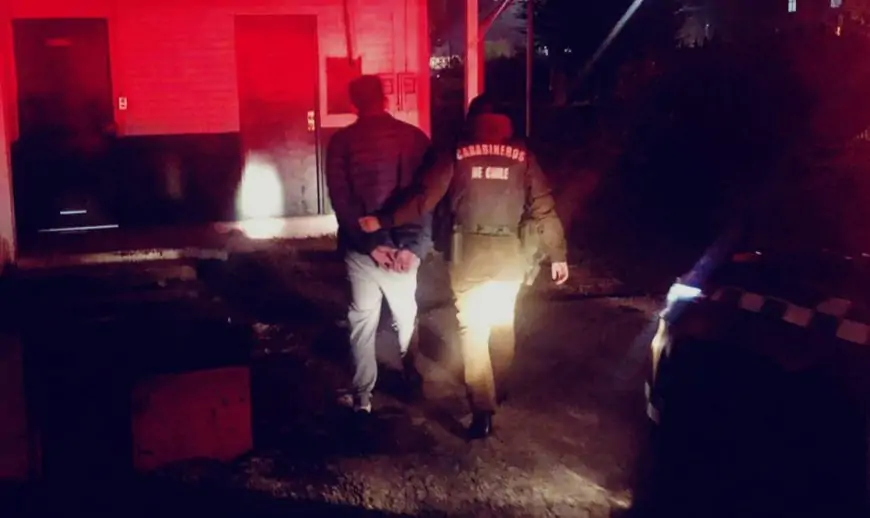 Sujeto con amplio prontuario es detenido en Valdivia por incumplir arresto domiciliario total