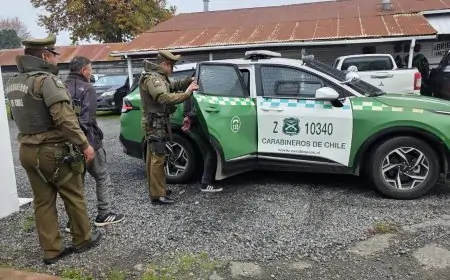 Rápida acción de Carabineros permite detener a dos sujetos por robo en vivienda de Río Bueno