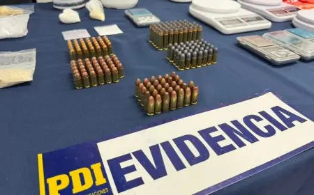Nueve detenidos y 2,4 kilos de droga incautados en operativo antidrogas en Los Lagos
