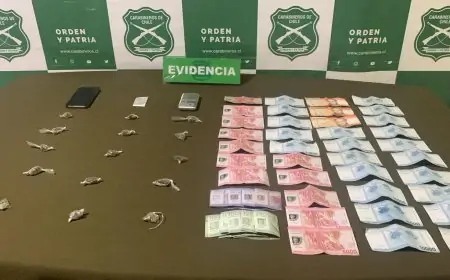 Detienen por microtráfico en Corral a chileno con 33 dosis de marihuana y dos de cocaína avaluadas en $200 mil 