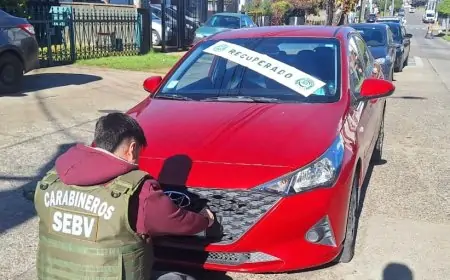 Detenido por receptación en Valdivia: SEBV recuperó vehículo Hyundai Accent con encargo por estafas desde Casablanca