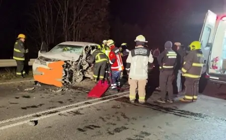 Una persona atrapada en accidente de alta energía en sector San Antonio comuna de Río Bueno
