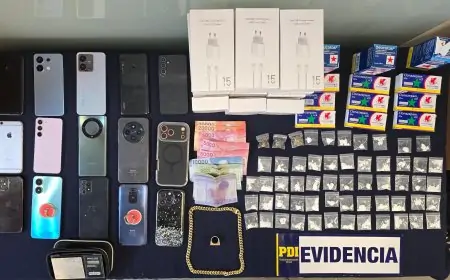 Tres personas son detenidas por tráfico de drogas en Valdivia por distribución a internos de la cárcel