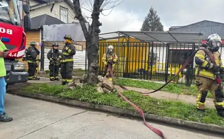 Principio de incendio por falla eléctrica en calle Patricio Lynch de Río Bueno es controlado por habitantes del inmueble