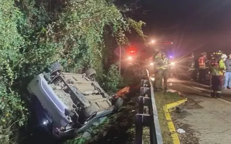 Un fallecido deja violento accidente de tránsito en ruta U-22 de Osorno, camino a La Misión