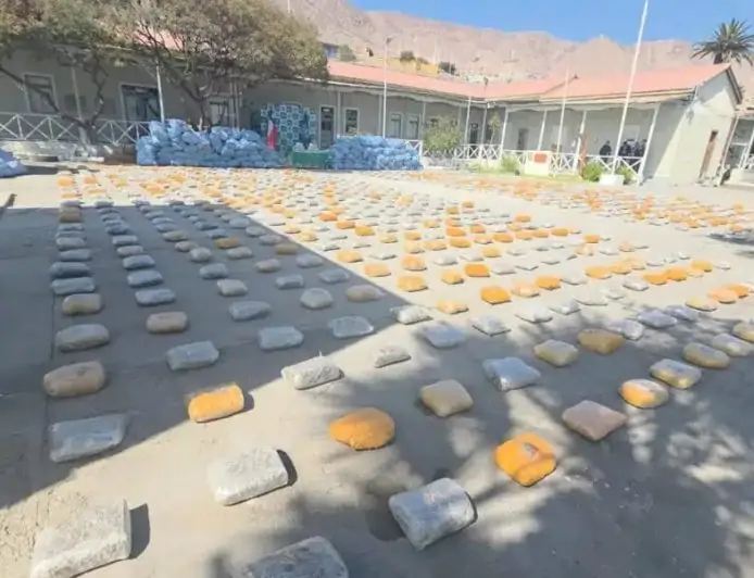 Carabineros realiza histórico decomiso de drogas en el norte de Chile, desde la implementación del nuevo sistema procesal