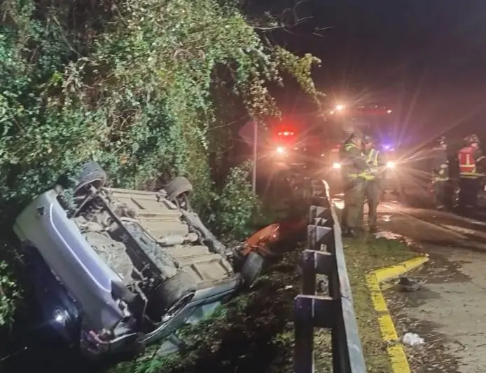 Un fallecido deja violento accidente de tránsito en ruta U-22 de Osorno, camino a La Misión