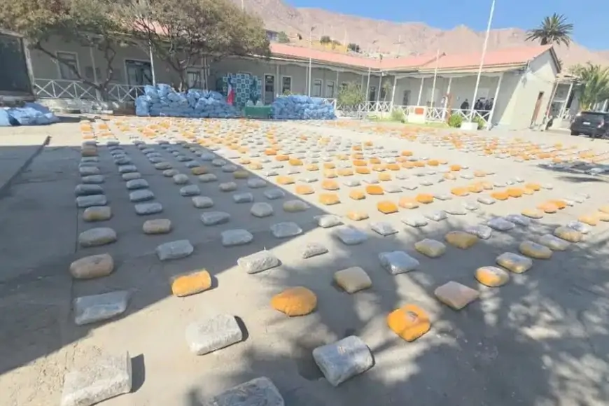 Carabineros realiza histórico decomiso de drogas en el norte de Chile, desde la implementación del nuevo sistema procesal