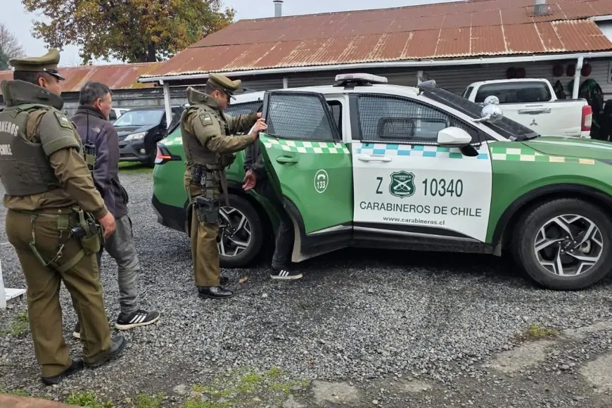 Rápida acción de Carabineros permite detener a dos sujetos por robo en vivienda de Río Bueno