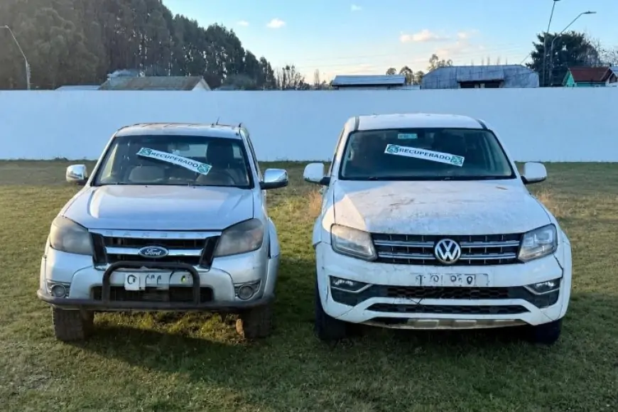 Carabineros de La Unión recupera dos camionetas con encargo  y detiene a un adulto en sector rural de la comuna