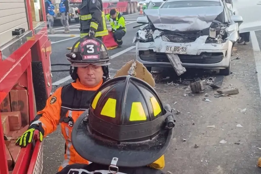 Dos accidentes en Ruta 5 Sur  por intensa neblina dejan varias personas lesionadas