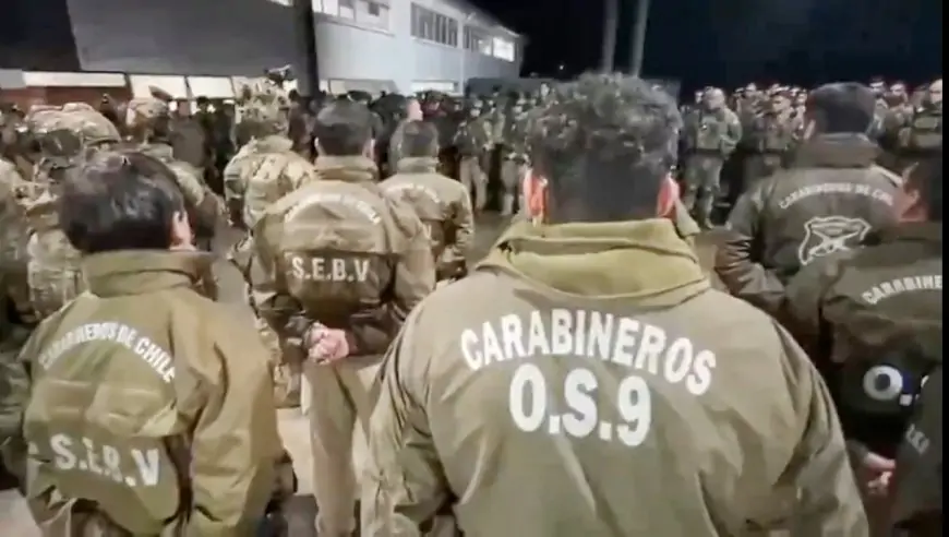 Dos padres y su hijo entre los cinco detenidos en macrooperativo policial dentro de comunidad Temucuicui en Ercilla