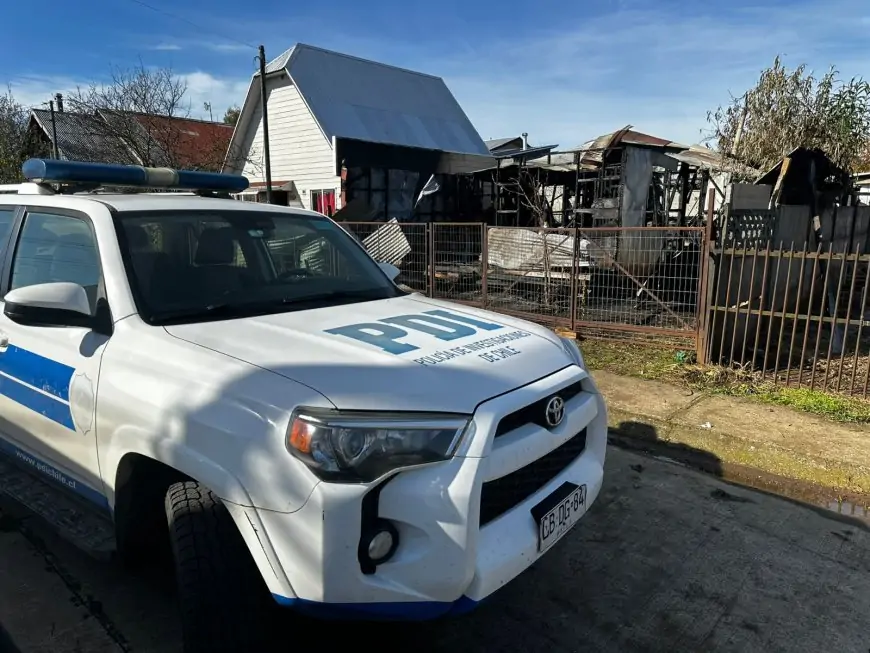 PDI investiga identidad de dos cadáveres hallados tras incendio en San Pablo y señala que víctimas habrían hecho fuego en combustión lenta