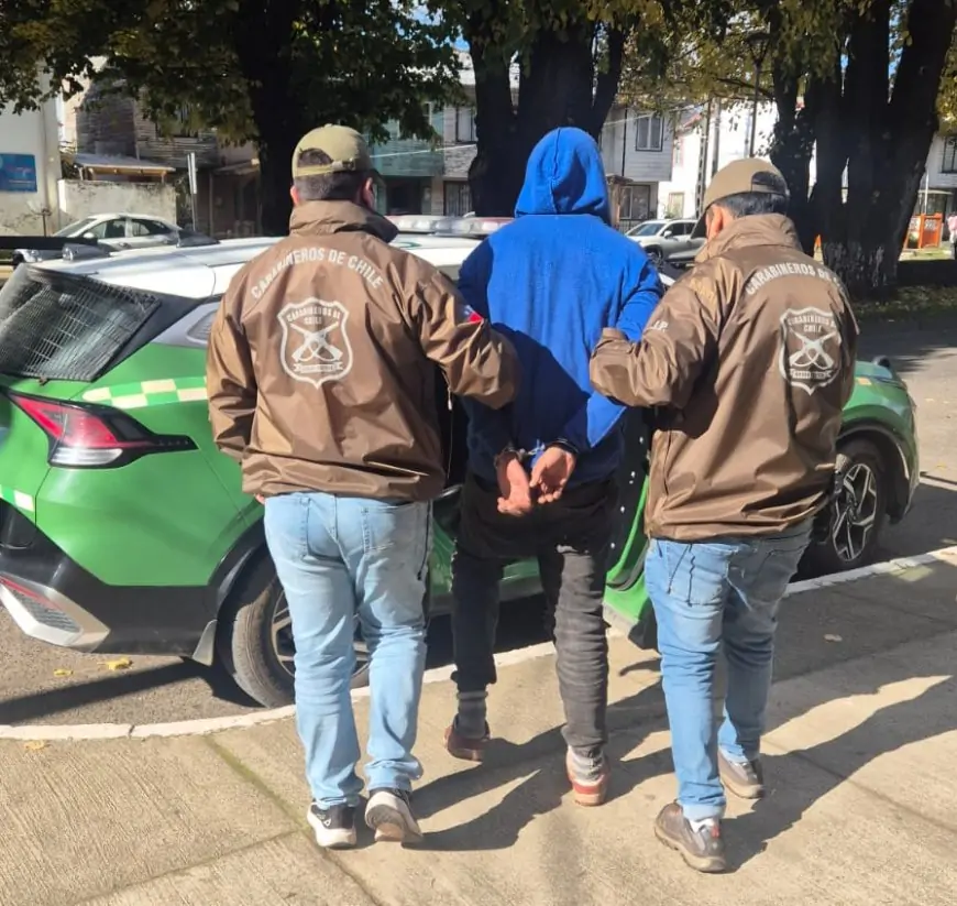 Hombre es sorprendido robando cilindro de gas y otras especies en vivienda de Río Bueno y detenido por Carabineros de la SIP
