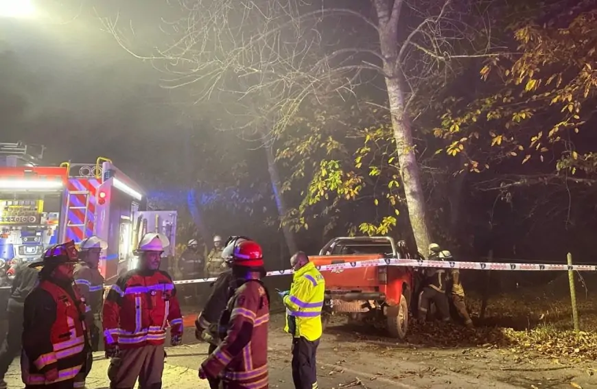 Un fallecido y tres heridos deja colisión de dos vehículos en ruta T-210 a la altura de Cabañas Los Aromos en La Unión