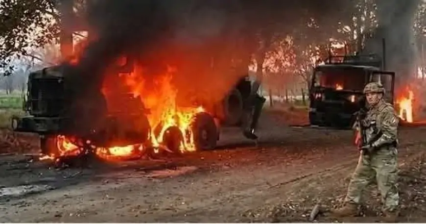 Dos camionetas son destruidas en atentado incendiario en Victoria, región de La Araucanía