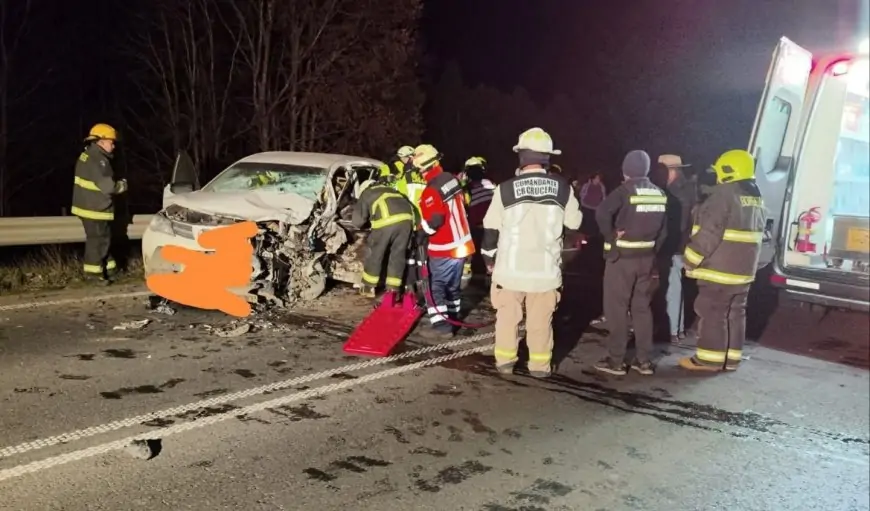 Una persona atrapada en accidente de alta energía en sector San Antonio comuna de Río Bueno
