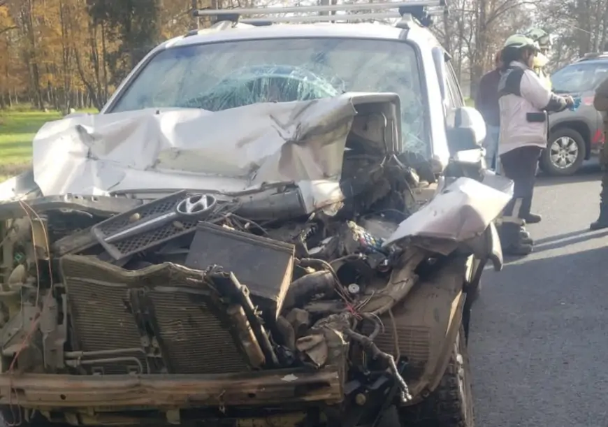 Accidente por alcance en ruta Interlagos deja una persona lesionada tras colisión entre vehículo menor y un camión