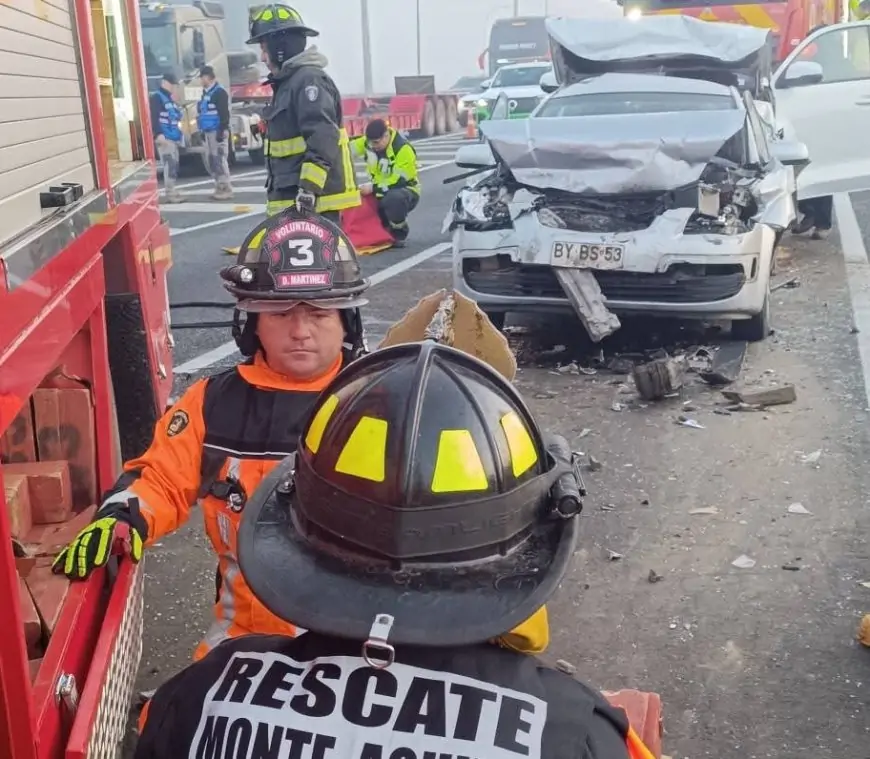 Dos accidentes en Ruta 5 Sur  por intensa neblina dejan varias personas lesionadas