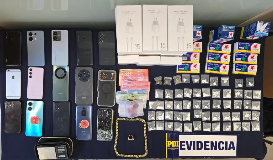 Tres personas son detenidas por tráfico de drogas en Valdivia por distribución a internos de la cárcel