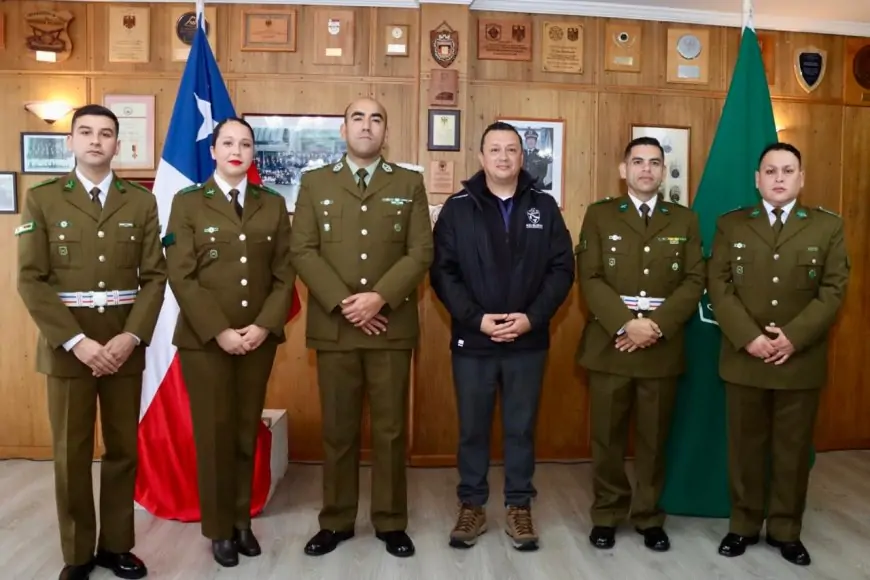 Carabineros de Río Bueno celebra nuevos ascensos de cuatro funcionarios en ceremonia realizada este jueves