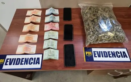 Ciudadano colombiano es detenido en Valdivia con más de 747 dosis de cannabis avaluadas en $3,7 millones