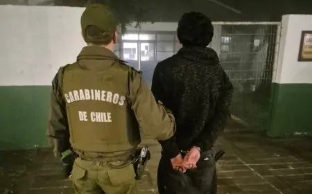 Carabineros de Mariquina detiene a sujeto por robo a kiosco de comida rápida y recupera especies sustraídas